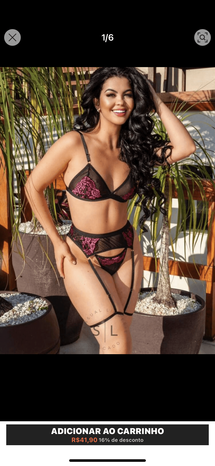 Conjunto lingerie trio